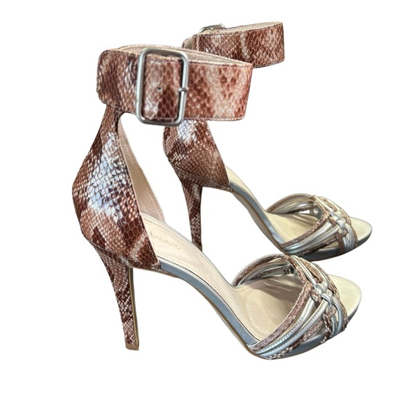 JOAN & DAVID DASIONA Multi Siona ankle strap 4 inche high heels size 8M EUC - Picture 5 of 11